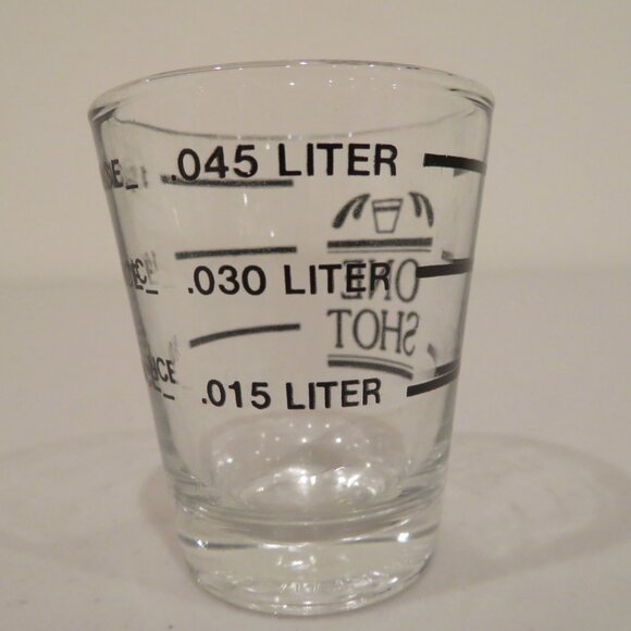Bar Measured Mini Shot Glass 1.5 oz Precise Accurate Pour Metric True Bullseye - Picture 3 of 6